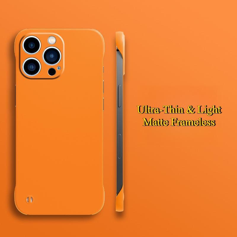 Matte PC Ultra-Thin Light Frameless Phone Case For iPhone 16ProMax 15 14 13 12 11 XR X/XS XSMax Skin Feel Hard Full Cover