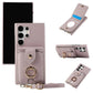 Crossbody Mirror Wallet with Card Holder Phone Case for Samsung Galaxy S25 S24 S23 S22 Ultra Plus S24 FE Back Cover
