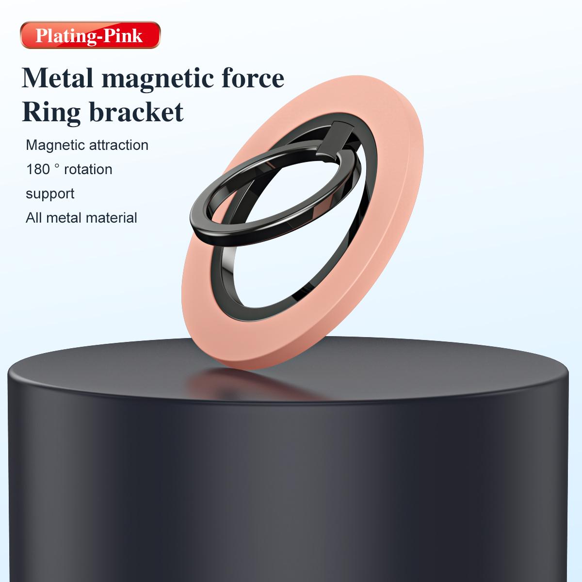180 Degree Rotation Strong Magnetic Finger Ring Phone Holder Classy Damping Fold Stable Support Multi-angle Ring, for iPhone 16 15 14 13 12 for Samsung S25 S24 S23