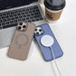Matte PC Transparent Magnetic Len Protection Shockproof Phone Case For iPhone 16ProMax 15 14 13 12 11 Clear Skin Feel Hard Full Cover