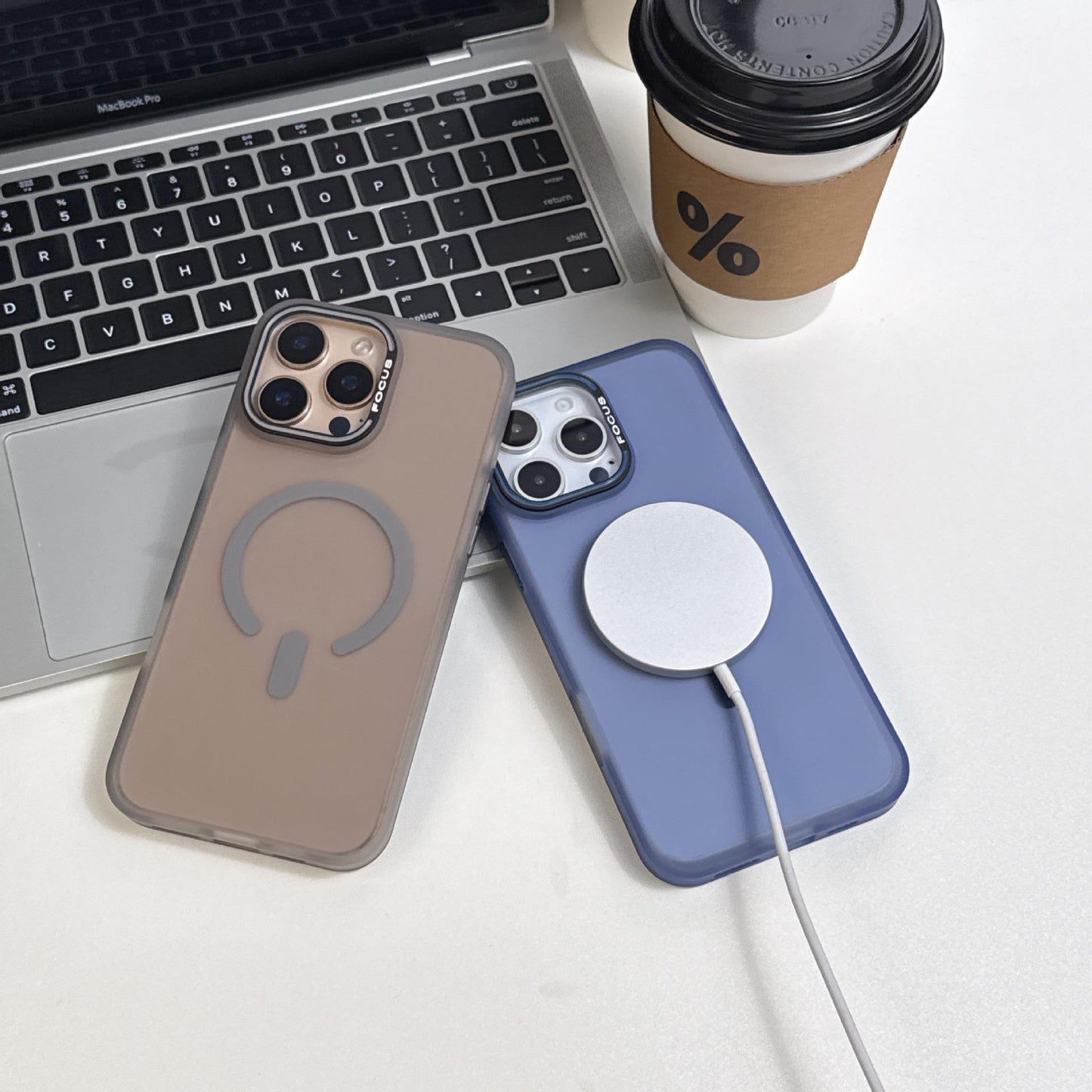 Matte PC Transparent Magnetic Len Protection Shockproof Phone Case For iPhone 16ProMax 15 14 13 12 11 Clear Skin Feel Hard Full Cover