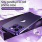 Ultrathin Frameless Aluminium Alloy Metal Bumper Corner Cover Protector Case for iPhone 16 15 14 13 12 Pro Max Drop-proof Cover