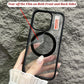 Retro Matte Transparent Magnetic Wireless Charging Compatible Case for iPhone 16ProMax 16 15 14 13 12 Pro Max - Shockproof PC Acrylic Hard Phone Cover