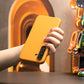 For Samsung S24 S24+ S24Ultra, Leather Phone Case Full Cover Protective Shockproof Back Cover with Metal keys and Flannel Lining