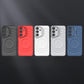 Matte Ripple Pattern Magnetic Phone Case with Camera Kickstand For Samsung S25Ultra S25Plus S25 Skin Feel Shockproof Soft Full Cover