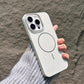Glitter Thin Ring Magnetic PC Slim Phone Case For iPhone 16ProMax 15 14 13 12 11 Shockproof Hard Full Cover