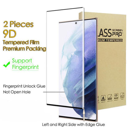 2 Pieces Tempered Film Glass Screen Protector For Samsung S25 S25Plus S24 S24FE S24Plus S24Ultra