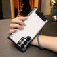 Electroplated Four Corners Anti-fall Transparent Hard PC Phone Case With Rhinestone Wristband For Samsung A55 A54 A53 A35 A34 A25 A15 , Full Cover with Camera Protector