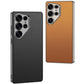 Business Lens Protector Plain Leather Phone Case for Samsung S25 S24 S23 Ultra Anti-Drop Full Cover Phone Case