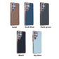 For Samsung S25Ultra S24 S23 S22 Plus FE Phone Case, Plating Antislip Matte Luxury Leather Emboss Strong Magnetic Slim Protection Shockproof Hard Full Cover