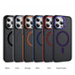 Two-Tone Matte Transparent Anti-Dust Anti-Fall Bumper Shockproof Strong Magnetic Phone Case With Metal Camera Kickstand for iPhone 16ProMax 16 15 14 13 12 11 XR Bumper Hard Cover