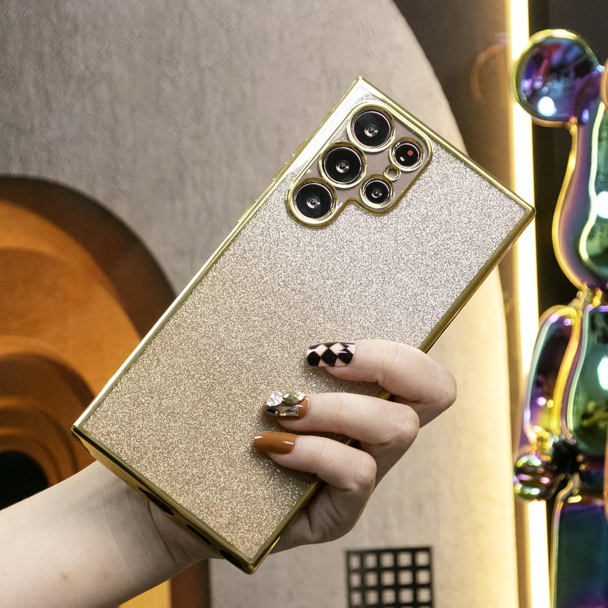 Glitter Transparent Gradient Plating Basic Phone Case For iPhone 16 15 14 13 12 11 XR XSMax X/XS Soft TPU Back Cover