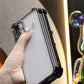 Luxury Plating Shockproof Clear Case for Samsung Galaxy A15 A25 A34 A35 A53 A54 A55 4G 5G Transparent Hard Acrylic Hybrid Bumper Armor Cover.