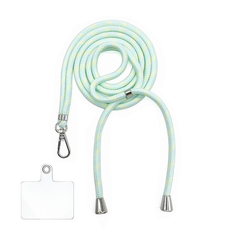 6MM Colorful Adjustable Crossbody Phone Lanyard Strap Mobile Phone Hanging Rope Detachable Rotatable Clasp Phone Neck Straps Anti-lost Lanyards for Telephone Jewelry