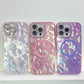 For iPhone 16ProMax 16 15 14 13 Phone Case, Electroplating Magnetic Laser Flow Silk Pattern Acrylic Slim With Glitter Len Protector, Protection Non-Yellowing Hard Cover