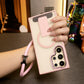 Matte Clear Portable Kickstand Magnetic Phone Case With Multifunctional Wristband For Samsung S25Ultra S25Plus S24FE S24Ultra S25 S24 S23 Skin Feel Shockproof Camera Metal Frame