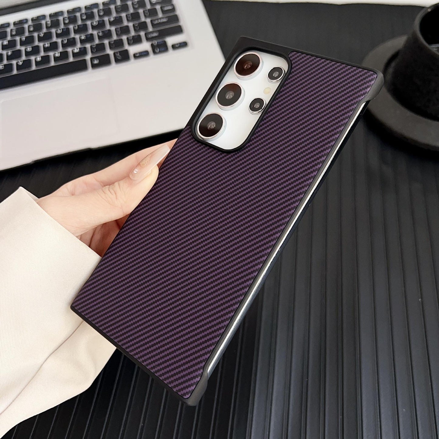 For Samsung S25Ultra S25+ S25 S24Ultra S24+ S24 Phone Case, Matte Cooling PC Frameless Leather Ultra Slim, Camera Protection Cover Hard Cover