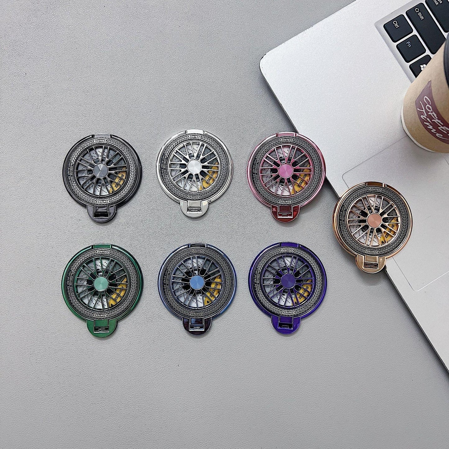 Luxury Multi-color Spinning Magnetic 360 Degree Rotation Kickstand for iPhone Smart Phone Back Rotating Sticker Socket Bracket For Magsafe Phone Accessories