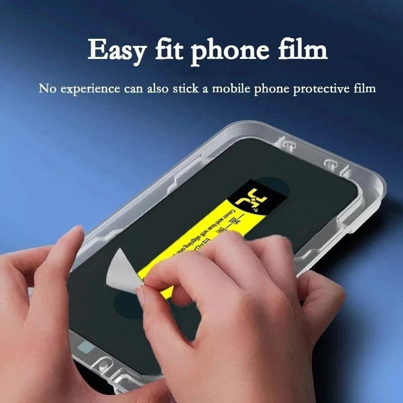 1pc / 2pcs Privacy Tempered Glass For Samsung S25Ultra S25+ S25 S24Ultra S24FE S24 S23 S22 S21 A15 A25 A35 A53 A54 A55 A05 A06 Anti Glare Peep Easy Auto Installer Screen Protector
