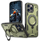 Anti-Dust Matte Anti-Fall Heavy Duty Protection Shockproof Strong Magnetic Phone Case With Rotating Metal Kickstand for iPhone 16ProMax 16 15 14 13 12 11 XR Bumper Hard Full Cover