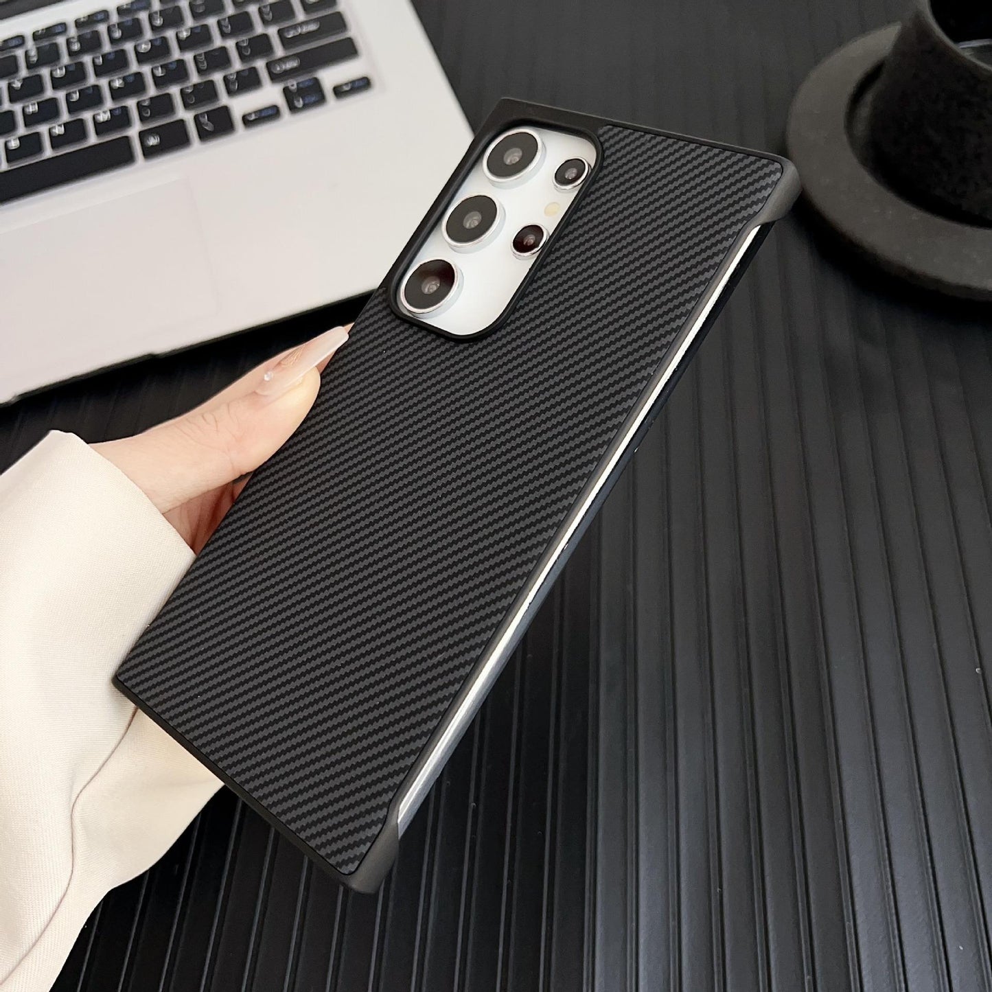 For Samsung S25Ultra S25+ S25 S24Ultra S24+ S24 Phone Case, Matte Cooling PC Frameless Leather Ultra Slim, Camera Protection Cover Hard Cover