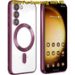 Transparent Magnetic For Samsung A14 A15 A16 A24 A25 A26 A34 A35 A36 A54 A55 A56 A05 A05S A06 Case, Electroplated Clear Slim Phone Case with Camera Protection Shockproof Cover