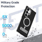 For Samsung S25Ultra S25+ S25 S24 S23 Phone Case With Line Bracket, Metal Camera Protection, Elegant Kickstand Matte Strong Magnetic Case Camera Shockproof Bumper Hard Cover