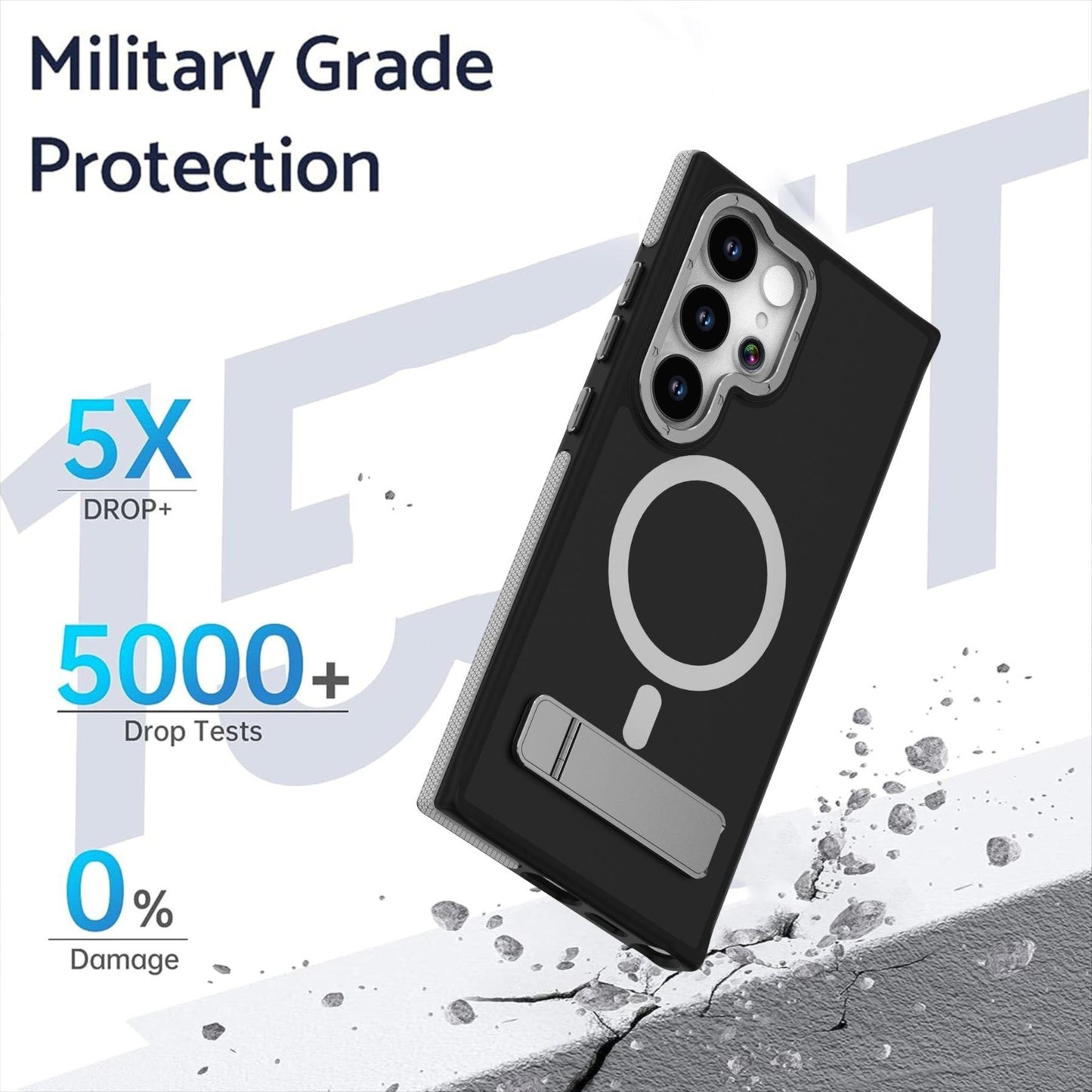 For Samsung S25Ultra S25+ S25 S24 S23 Phone Case With Line Bracket, Metal Camera Protection, Elegant Kickstand Matte Strong Magnetic Case Camera Shockproof Bumper Hard Cover