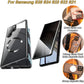 Privacy Tempered Glass Front Acrylic Magnetic Ring Black Cover Double Sided Magnetic Phone Case for Samsung S25Ultra S25 S24 S23 S22 S21 Metal Frame Anti-peep Full Case with Len Protection