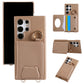 Bear Crossbody Mirror Wallet with Card Holder Phone Case for Samsung Galaxy S25 S24 S23 S22 Ultra Plus S24 FE Back Cover