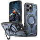Anti-Dust Matte Anti-Fall Heavy Duty Protection Shockproof Strong Magnetic Phone Case With Rotating Metal Kickstand for iPhone 16ProMax 16 15 14 13 12 11 XR Bumper Hard Full Cover