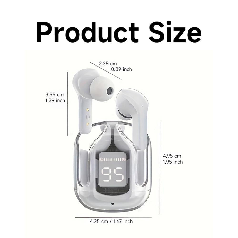 Multiple Colors TWS True Wireless Gaming Earphones ENC Noise Reduction, LED Digital Power Display, In-Ear Comfort, Touch Control, Long Battery Life