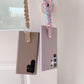 Luxury Wrist Strap Soft Leather Phone Case For Samsung S25 S24 S23 S22 S21 A15 A25 A35 A55 Solid Color Cover