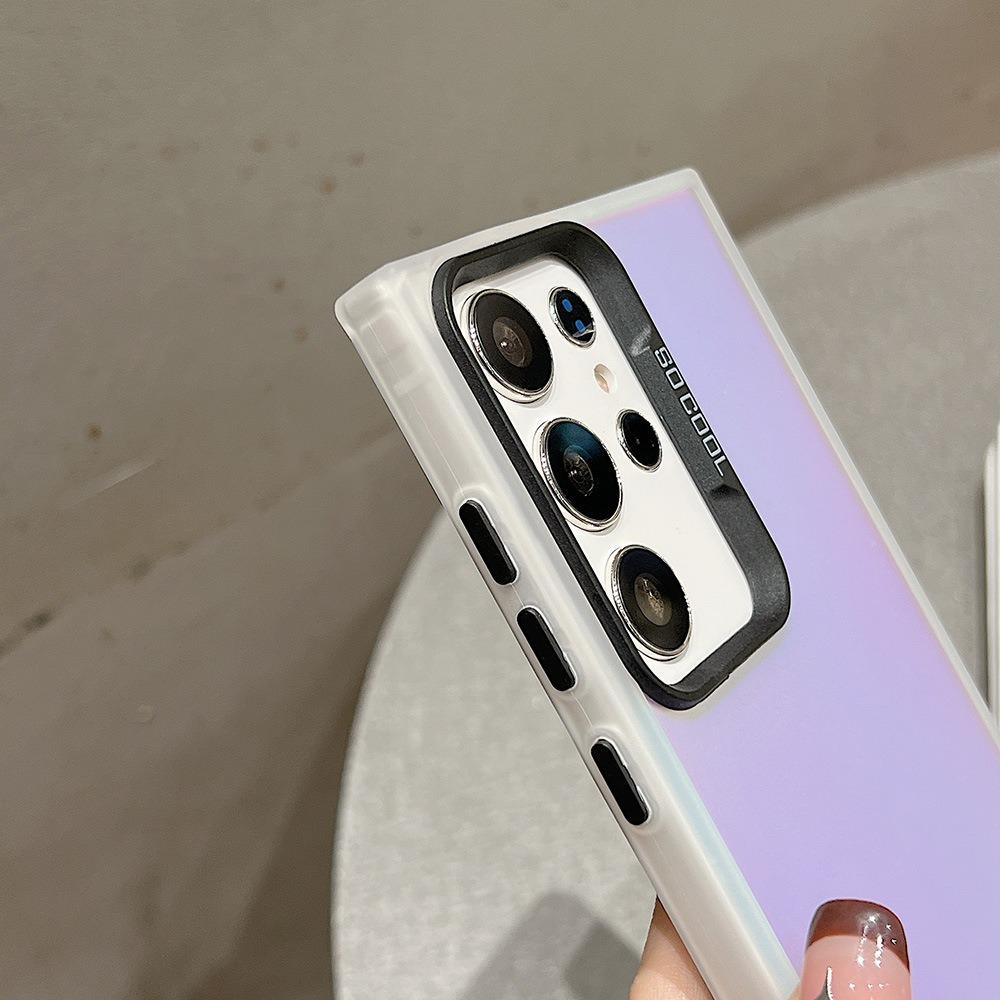 For Samsung A16 A14 A24 A34 A35 A52 A53 A54 A55 A73 A72 Phone Case, Luxury Laser Gradient Color Acrylic Slim, Full Camera Protection Non-Yellowing Hard Cover