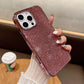 Luxury Rhinestone Glitter Plating Slim PC Phone Case For iPhone 16ProMax 15 14 13 Hard Full Cover