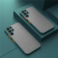 Armor Matte Phone Case For Samsung S25 S24 Ultra Plus S24 FE Shockproof Bumper Hard Case