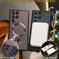 Plating Magnetic Wireless Charge Transparent Soft Phone Case For Samsung S25 S25Plus S25Ultra S24 S24FE S24Plus S24Ultra