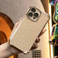 Glitter Clear Four Corners Anti Fall Transparent Plating Phone Case For iPhone 16 15 14 13 12 11 XR XSMax X/XS Built-in Camera Protector Hard Full Cover
