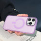 Matte PC Transparent Magnetic Len Protection Shockproof Phone Case For iPhone 16ProMax 15 14 13 12 11 Clear Skin Feel Hard Full Cover