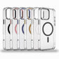 Crystal HD Transparent Strong Magnetic Camera Hardware Shockproof Phone Case For iPhone 16ProMax 15 14 13 Not Yellowing Clear Hard Full Cover