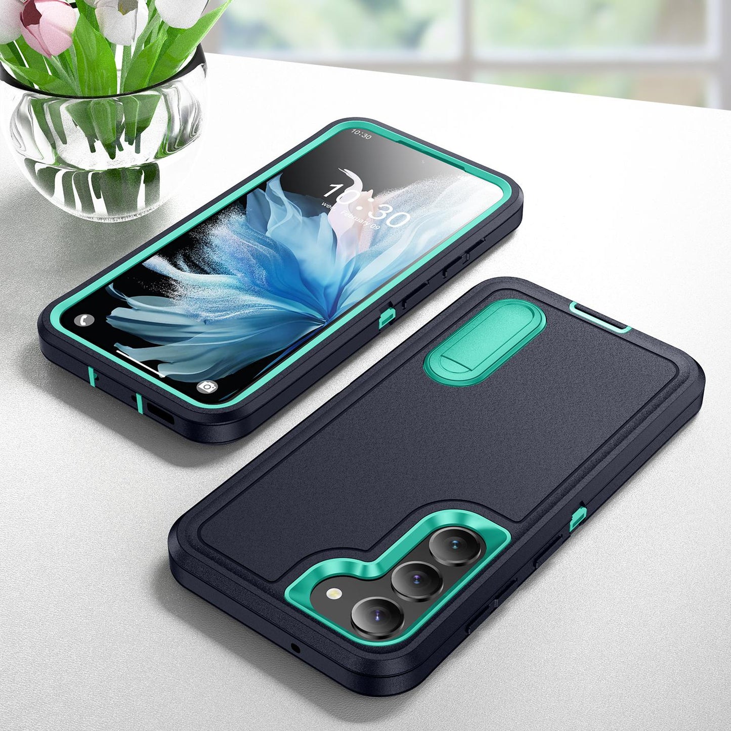 Anti-Dust Kickstand Fall Heavy Duty Protection Shockproof Phone Case for Samsung S25Ultra S24 S23FE S23 S22 A14 A15 A16 A54 A53 Hard Full Cover
