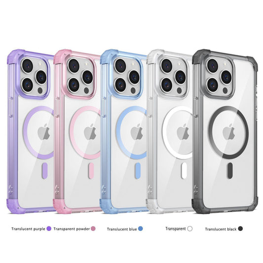 HD Acrylic Transparent Strong Magnetic High Protection Four Corner Shockproof Phone Case For iPhone 16ProMax 15 14 13 12 11 Not Yellowing Clear Hard Full Cover