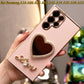 Love Heart Mirror Plating Phone Case for Samsung A16 A06 A55 A54 A35 A34 A25 A24 A15