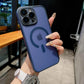 For iPhone 16ProMax 16 15 14 13 Phone Case, Matte Transparent C Pattern Magnetic Acrylic Slim, Camera Len Protector Cover Protection Hard Full Cover