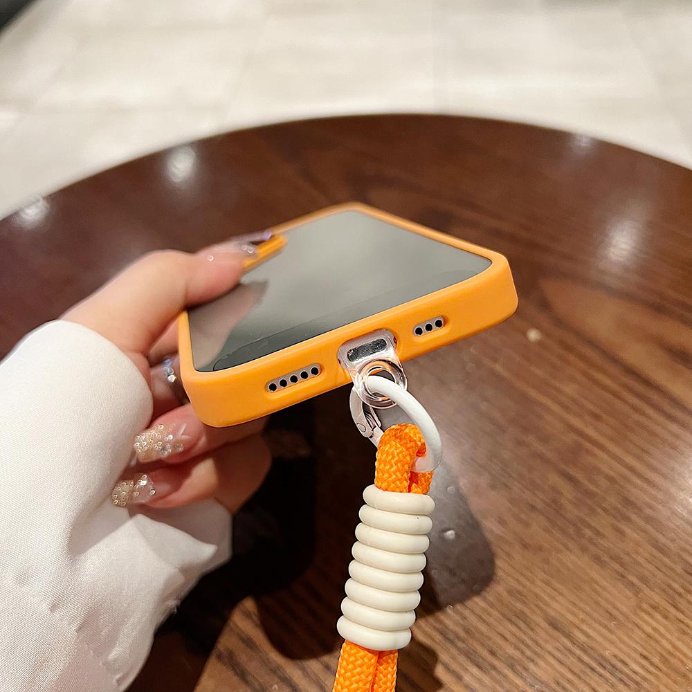 Colorful Crystal High Definition Clear Phone Case with Woven Wristband For iPhone 16ProMax 16 15 14 13 12 11 Pro Max Plus Transparent HD Len Protection Hard Full Cover