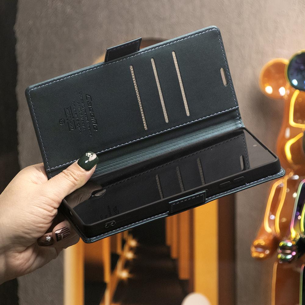 Business Card Slot Wallet Phone Case With RFID Blocking, Flip Leather Kickstand Shockproof Cover For Samsung A05S A06 A14 A15 A16 A24 A25 A26 A34 A35 A36 A53 A54 A55 A56 A73