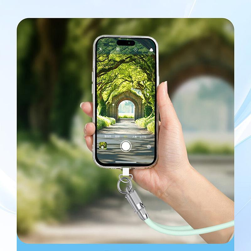 0.3M 1.2M 1.6M PD 60W Fast Charging TYPE C to TYPE C For Samsung S25Ultra S24 2 IN 1 Cell Phone Lanyard Charger Cable for iPhone 16ProMax 16 15 Pro Max C-L Cross-body Strap Mobile Phone Lanyard