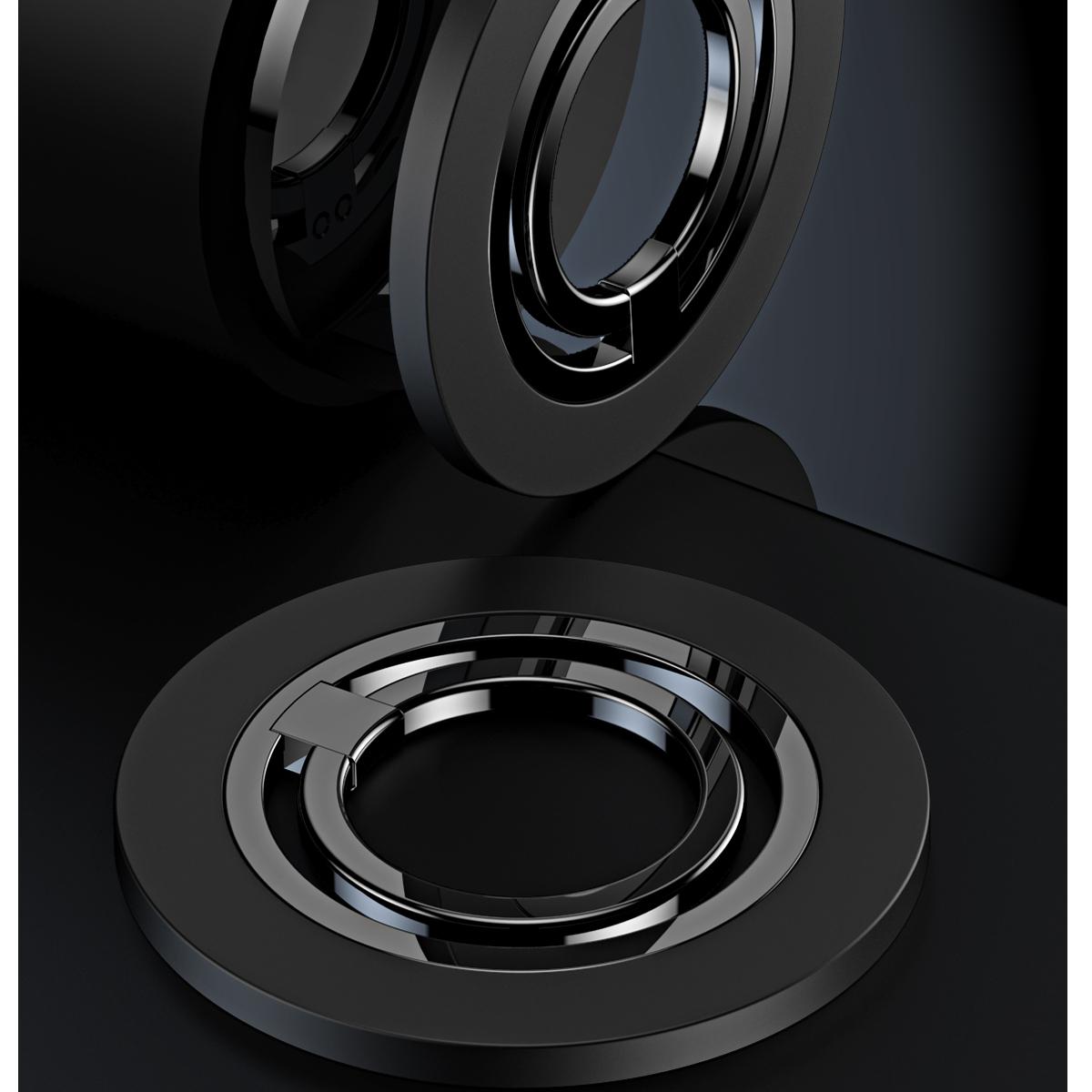 180 Degree Rotation Strong Magnetic Finger Ring Phone Holder Classy Damping Fold Stable Support Multi-angle Ring, for iPhone 16 15 14 13 12 for Samsung S25 S24 S23