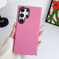 Matte Liquid Silicone Slim Phone Case For Samsung S25Ultra S24 S23 S22 Skin Feel PC Shockproof Soft Full Cover