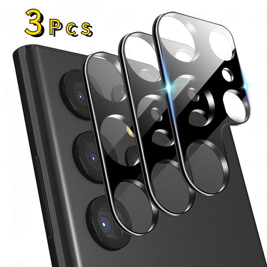3Pcs Full Cover Glass Camera Lens Protector for Samsung Galaxy S25Ultra  S25 S24 Ultra Plus FE Back Camera Tempered Glass Cover
